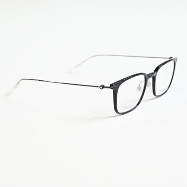Montblanc MB0100O 005 Mens Authentic Eyeglasses Black/Gunmetal, 52mm - New