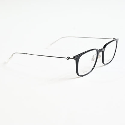 Montblanc MB0100O 005 Mens Authentic Eyeglasses Black/Gunmetal, 52mm - New