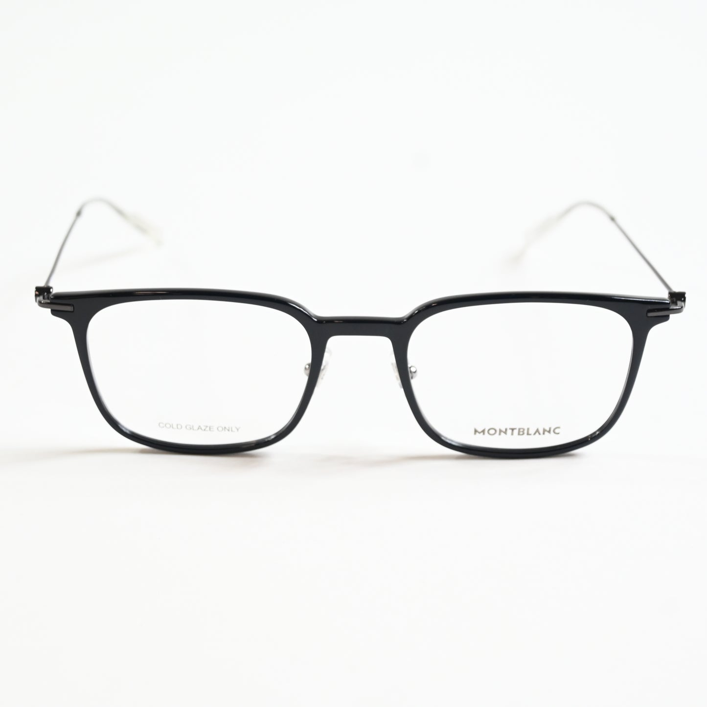 Montblanc MB0100O 005 Mens Authentic Eyeglasses Black/Gunmetal, 52mm - New