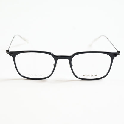 Montblanc MB0100O 005 Mens Authentic Eyeglasses Black/Gunmetal, 52mm - New