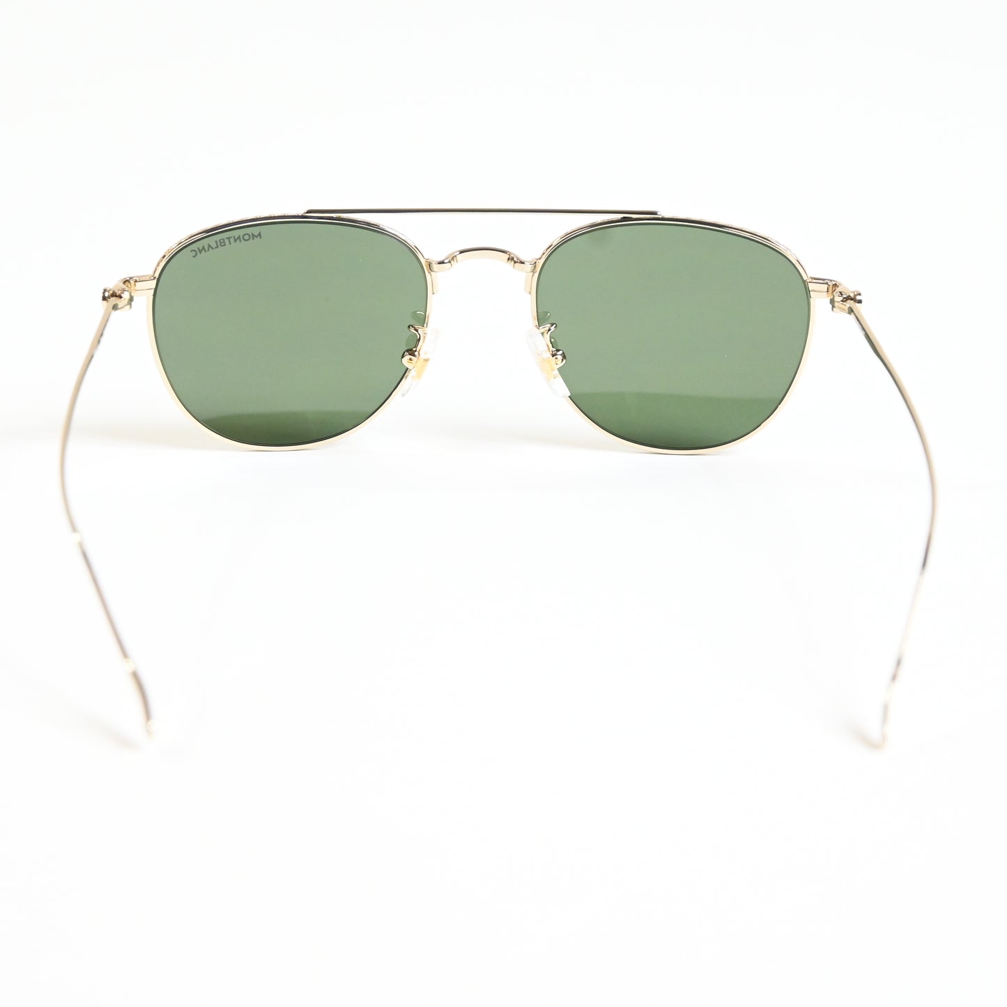 Montblanc MB0211S 004 Mens Authentic Sunglasses Gold/Green, 53mm - New