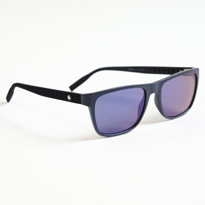 Montblanc MB0209S 002 Mens Authentic Sunglasses Black/Blue, 57mm - New