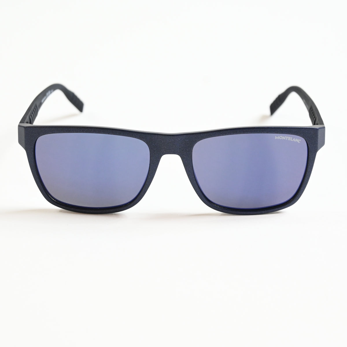 Montblanc MB0209S 002 Mens Authentic Sunglasses Black/Blue, 57mm - New