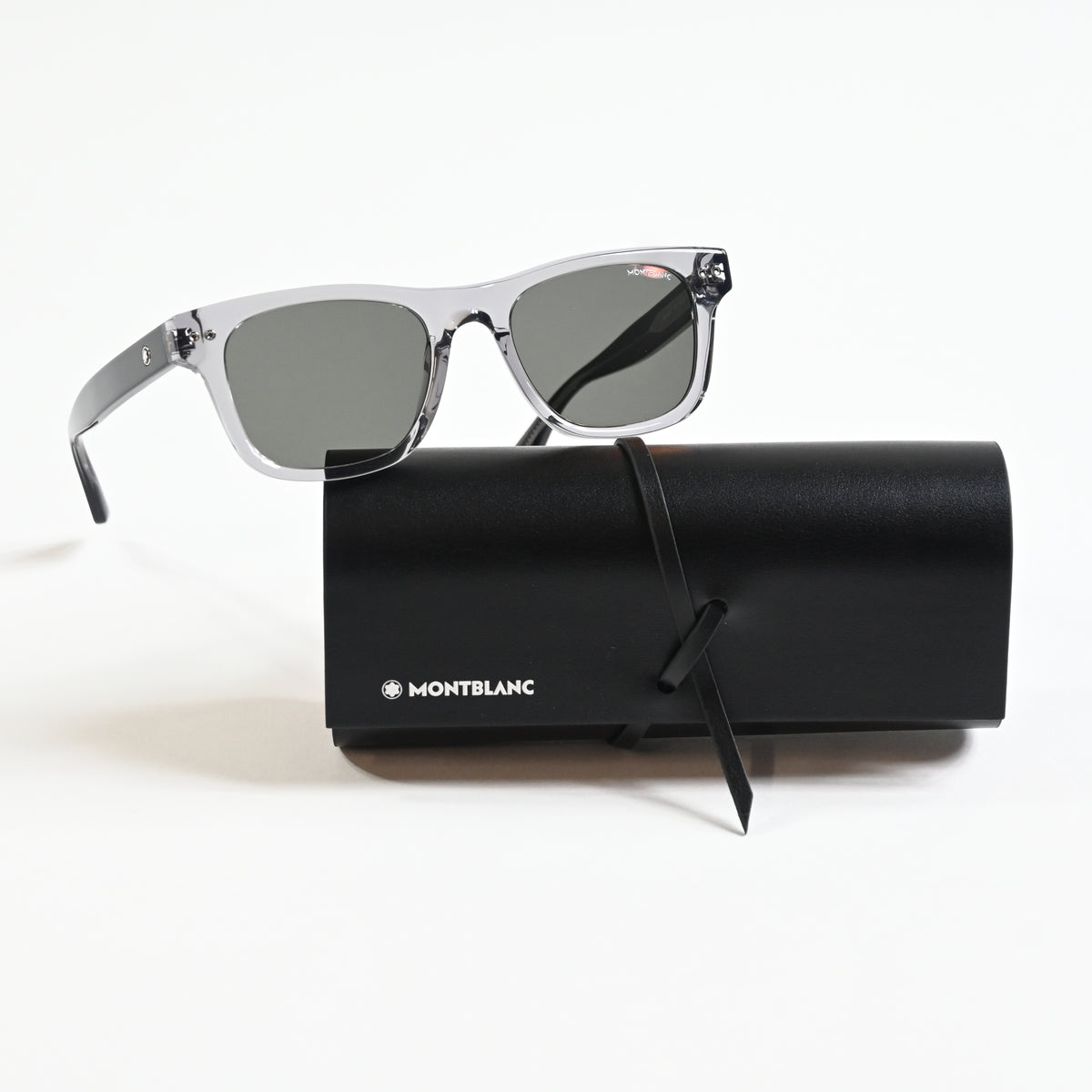 Montblanc MB0254S 003 Mens Authentic Sunglasses Gray/Brown, 53mm - New