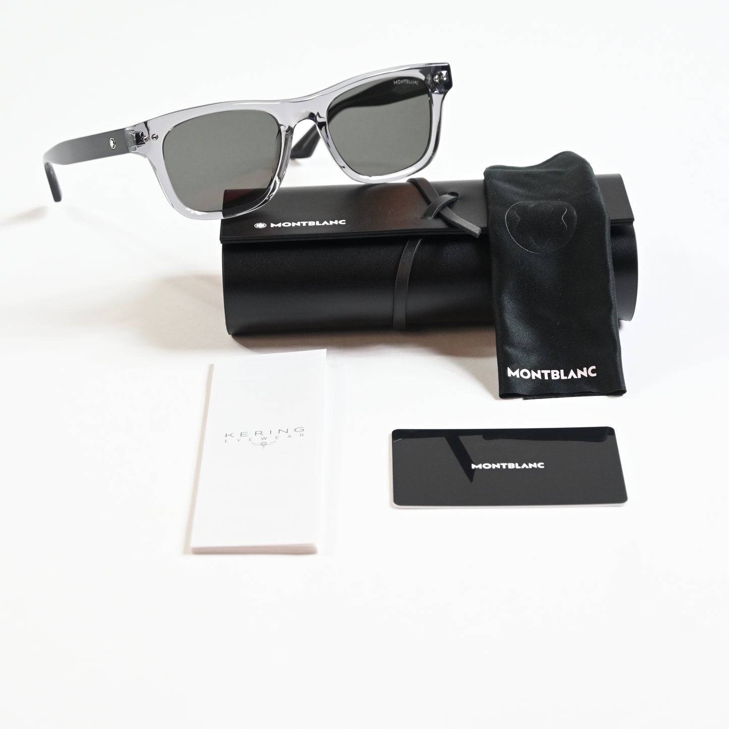 Montblanc MB0254S 003 Mens Authentic Sunglasses Gray/Brown, 53mm - New