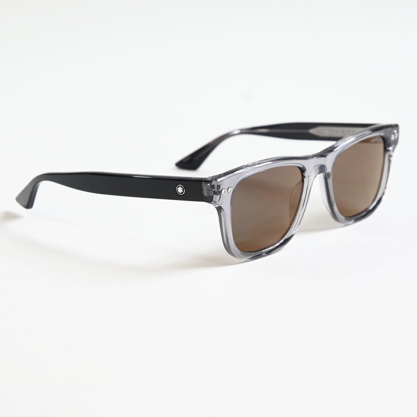 Montblanc MB0254S 003 Mens Authentic Sunglasses Gray/Brown, 53mm - New