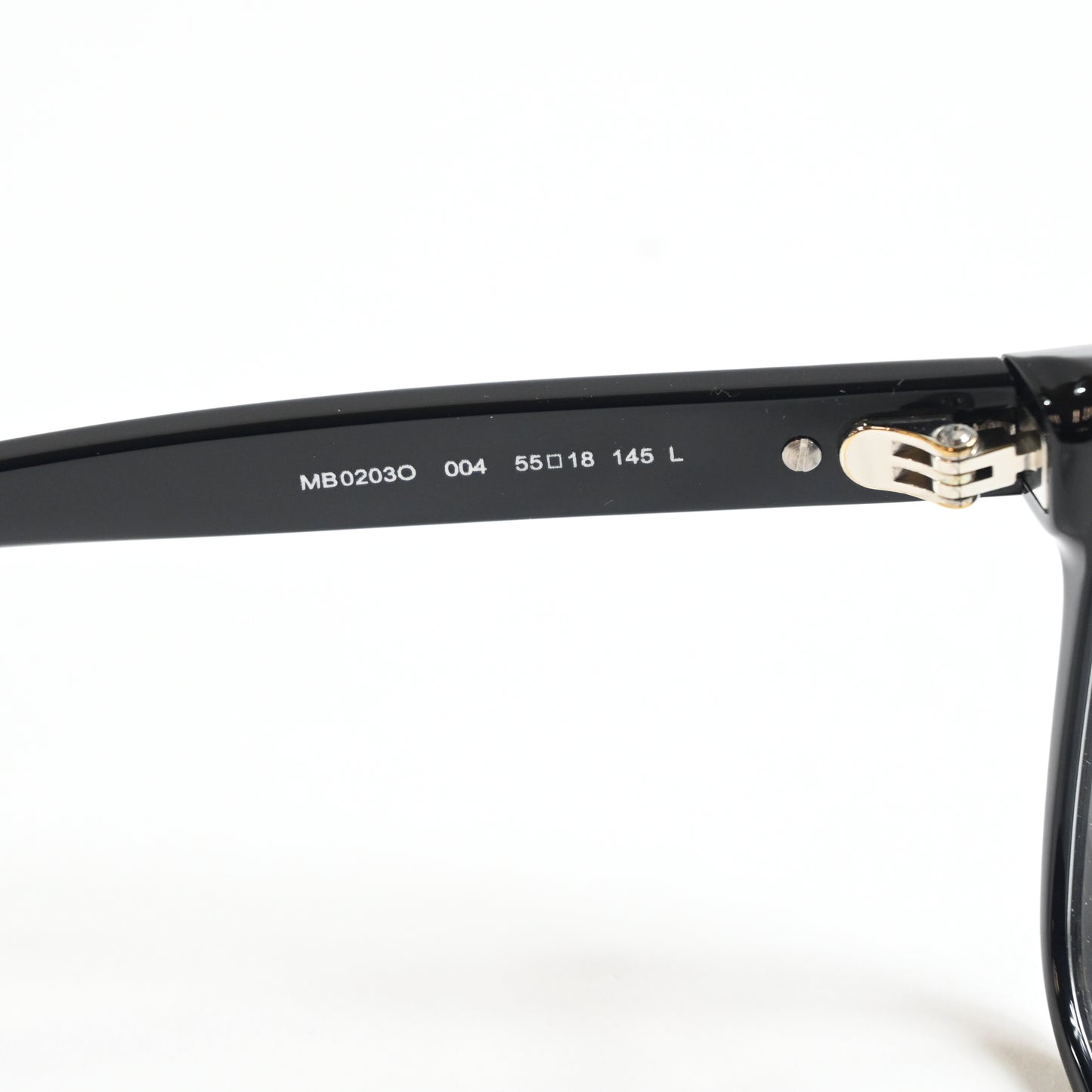 Montblanc MB0203O 004 Mens Authentic Eyeglasses Black, 55mm - New