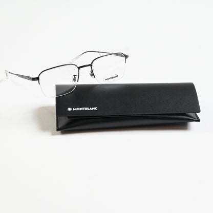 Montblanc MB0220OA 003 Mens Authentic Eyeglasses Ruthenium, 54mm - New
