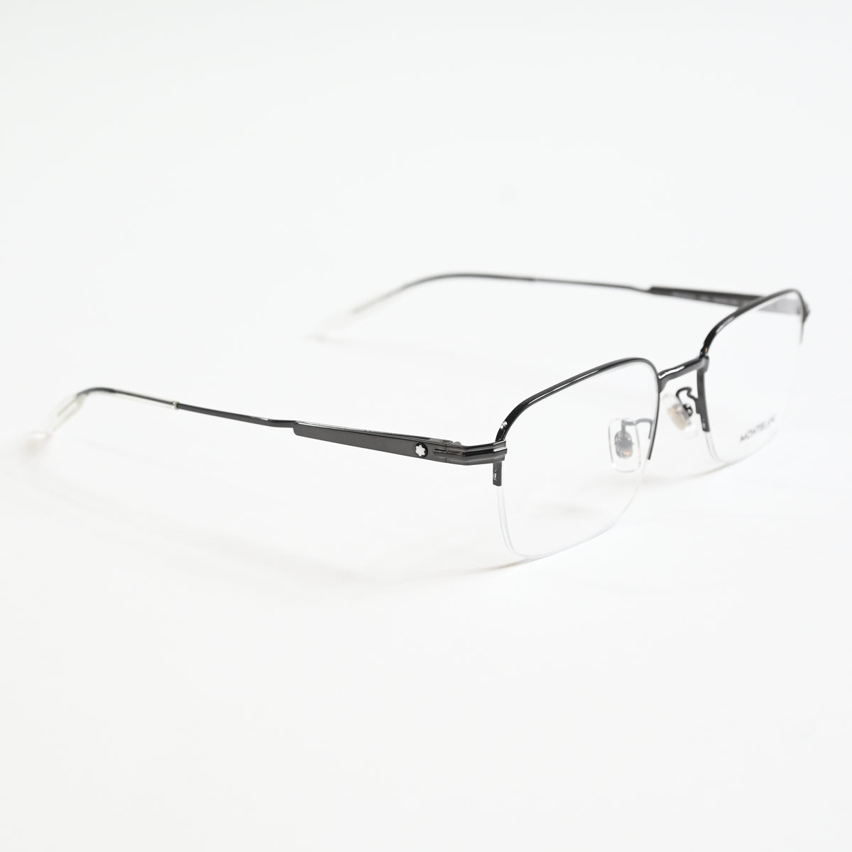 Montblanc MB0220OA 003 Mens Authentic Eyeglasses Ruthenium, 54mm - New