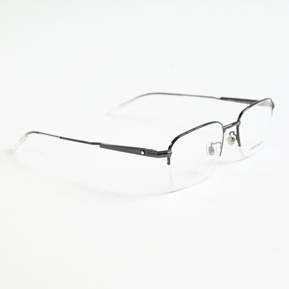 Montblanc MB0220OA 003 Mens Authentic Eyeglasses Ruthenium, 54mm - New