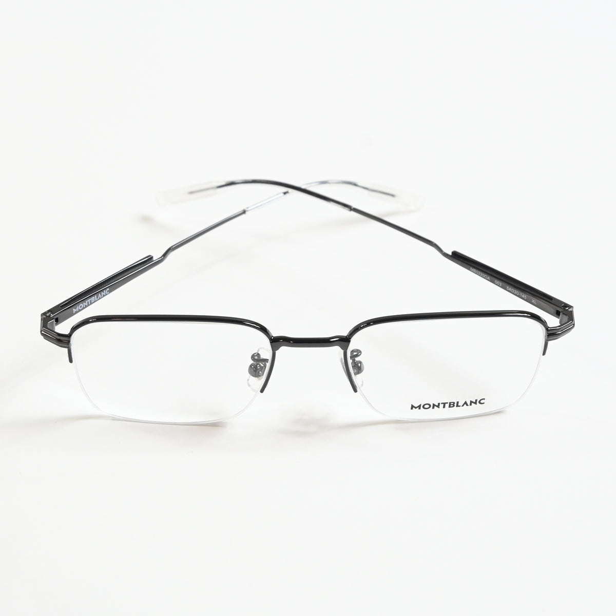 Montblanc MB0220OA 003 Mens Authentic Eyeglasses Ruthenium, 54mm - New