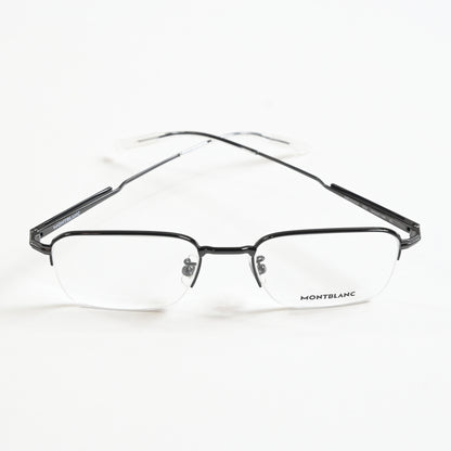 Montblanc MB0220OA 003 Mens Authentic Eyeglasses Ruthenium, 54mm - New