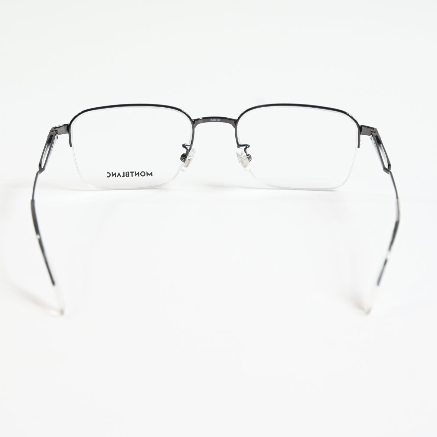 Montblanc MB0220OA 003 Mens Authentic Eyeglasses Ruthenium, 54mm - New