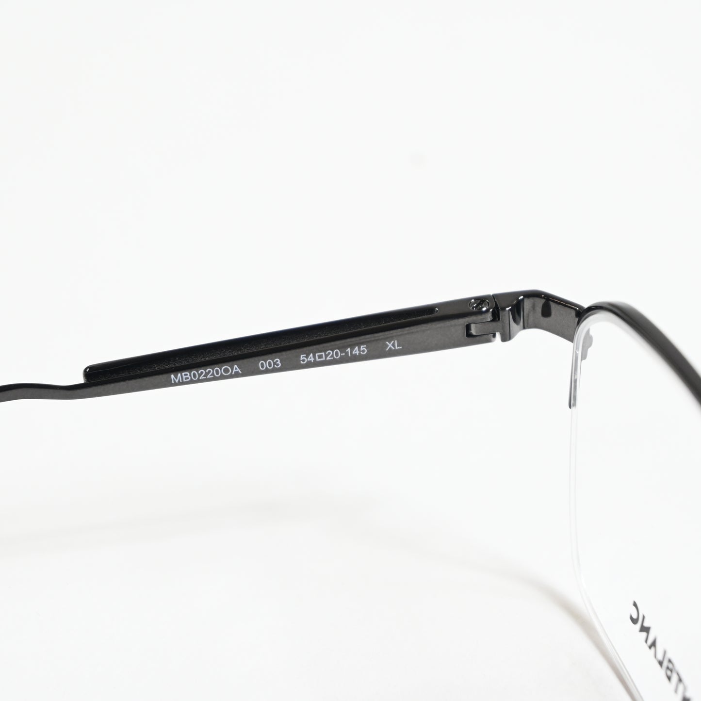Montblanc MB0220OA 003 Mens Authentic Eyeglasses Ruthenium, 54mm - New