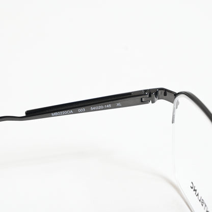 Montblanc MB0220OA 003 Mens Authentic Eyeglasses Ruthenium, 54mm - New