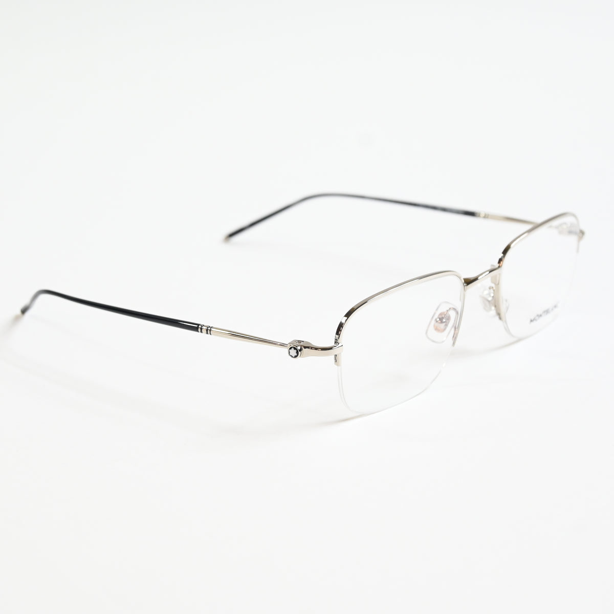 Montblanc MB0131O 001 Mens Authentic Eyeglasses Silver, 52mm - New