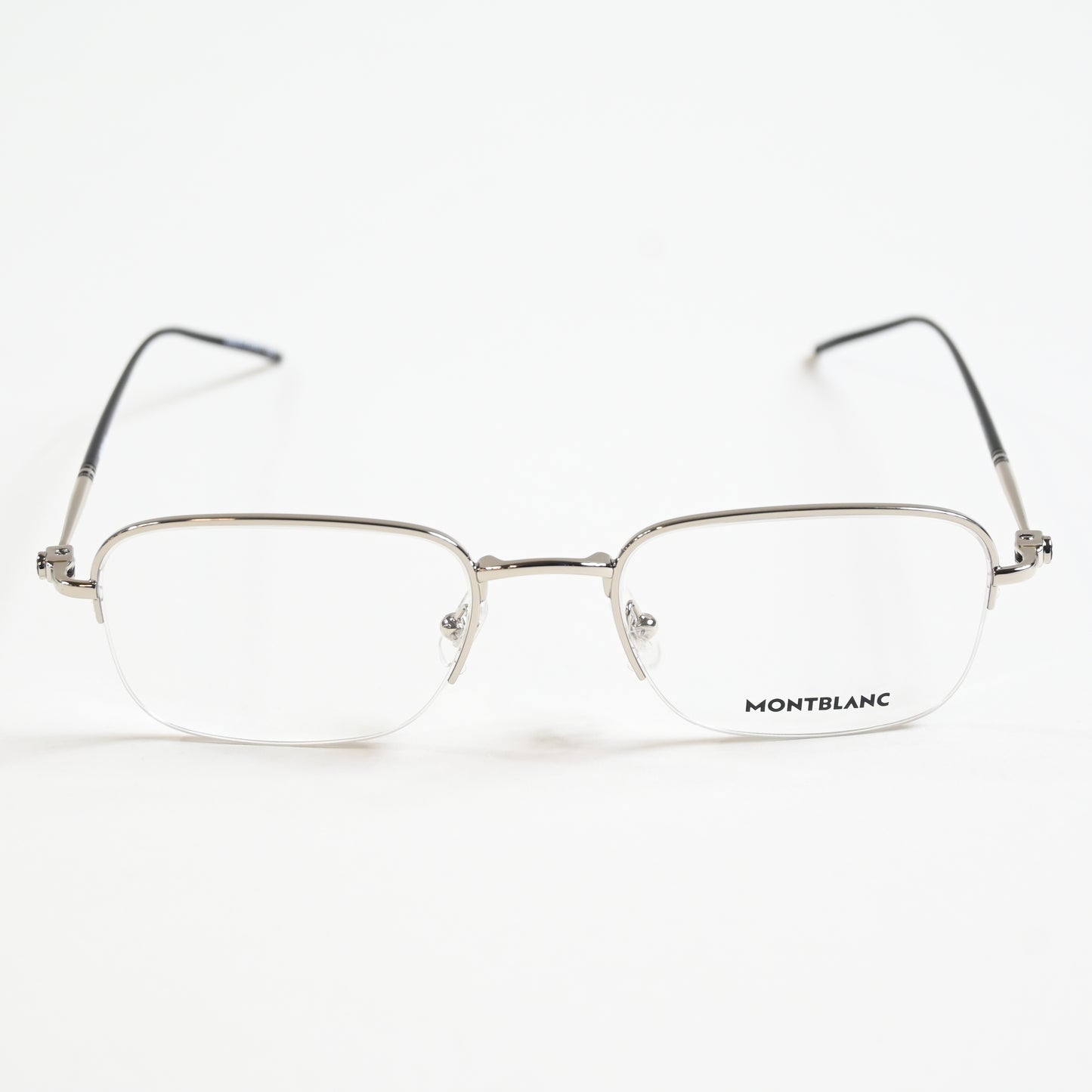 Montblanc MB0131O 001 Mens Authentic Eyeglasses Silver, 52mm - New