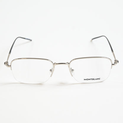 Montblanc MB0131O 001 Mens Authentic Eyeglasses Silver, 52mm - New