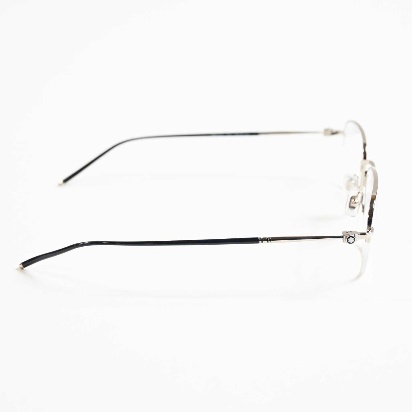 Montblanc MB0131O 001 Mens Authentic Eyeglasses Silver, 52mm - New
