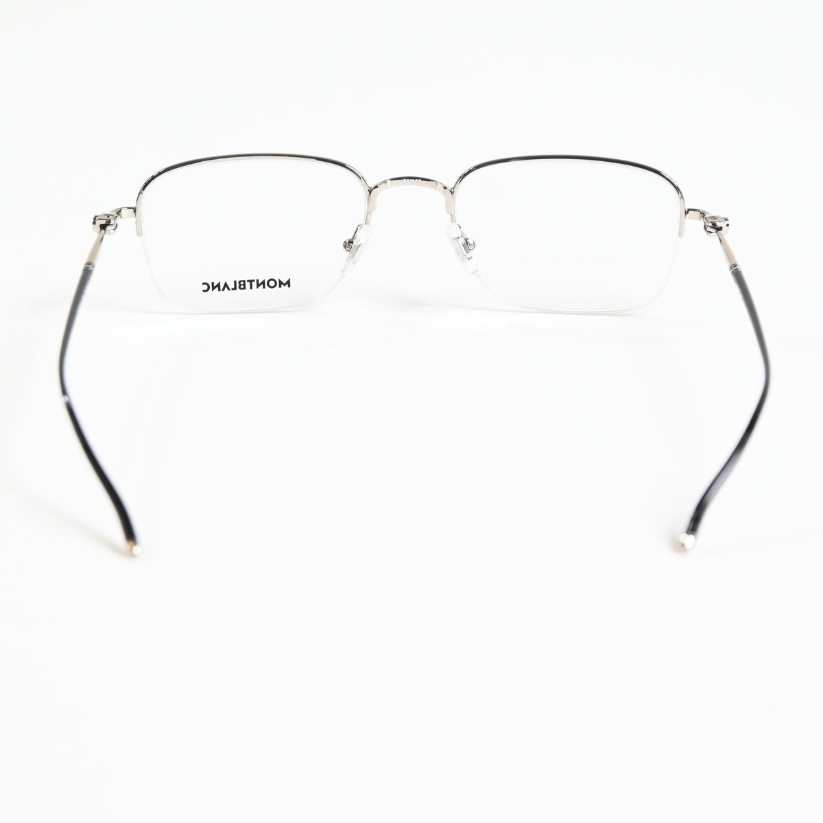 Montblanc MB0131O 001 Mens Authentic Eyeglasses Silver, 52mm - New