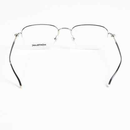 Montblanc MB0131O 001 Mens Authentic Eyeglasses Silver, 52mm - New