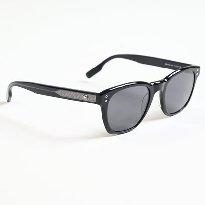 Montblanc MB0122S 001 Mens Authentic Sunglasses Black/Gray, 51mm - New