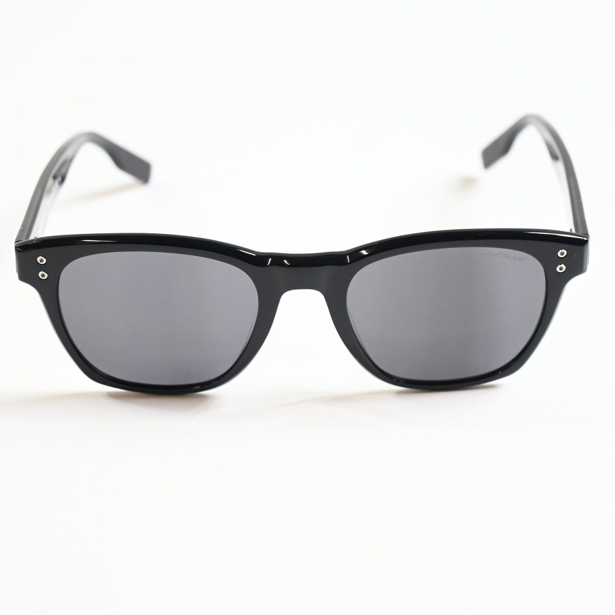 Montblanc MB0122S 001 Mens Authentic Sunglasses Black/Gray, 51mm - New