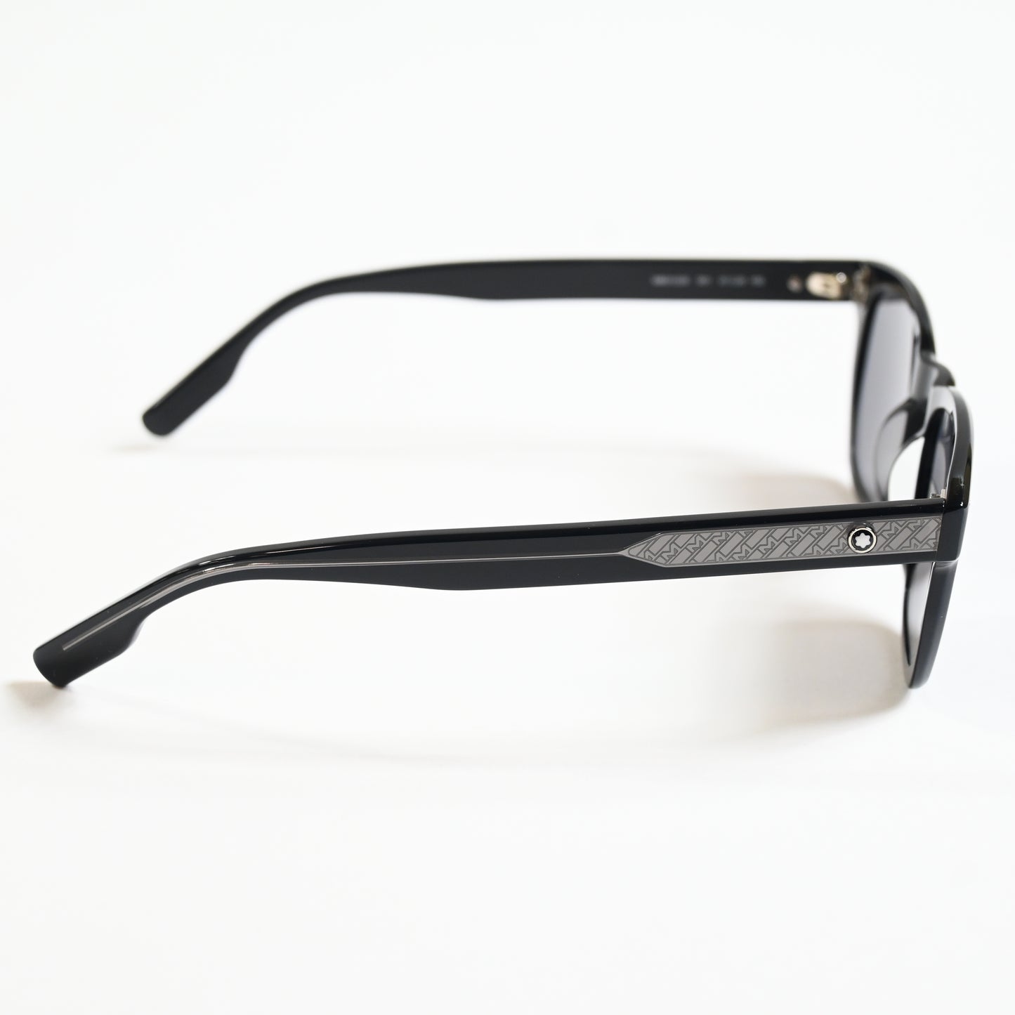 Montblanc MB0122S 001 Mens Authentic Sunglasses Black/Gray, 51mm - New