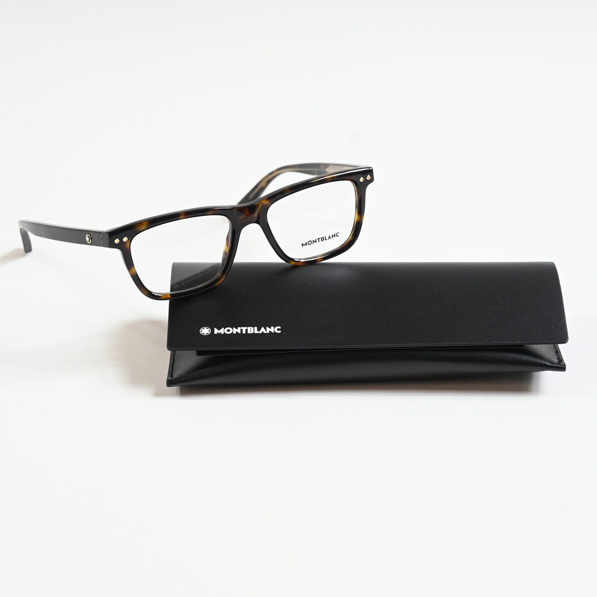Montblanc MB0322O 002 Mens Authentic Eyeglasses Havana, 51mm - New