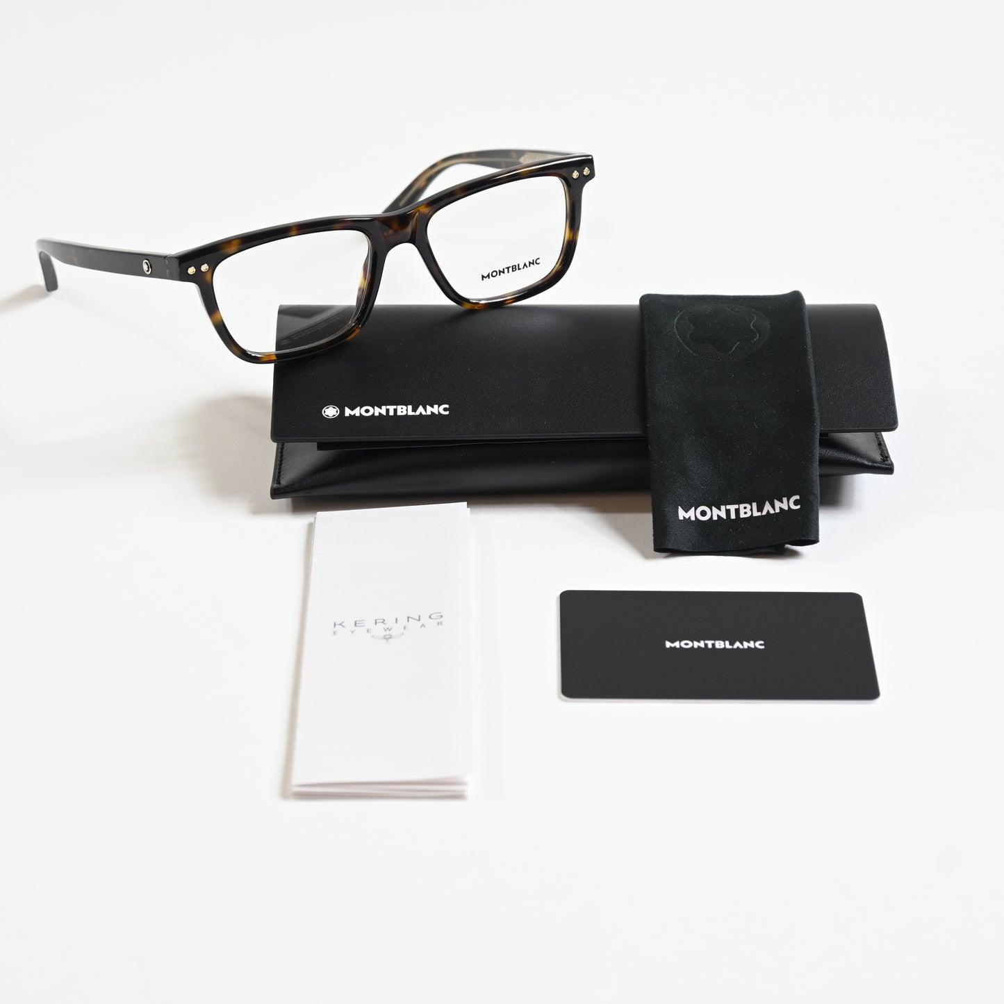 Montblanc MB0322O 002 Mens Authentic Eyeglasses Havana, 51mm - New