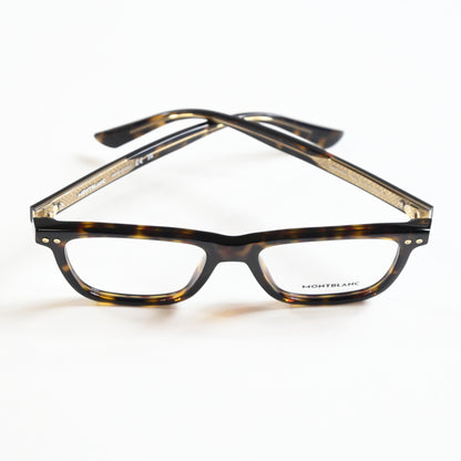 Montblanc MB0322O 002 Mens Authentic Eyeglasses Havana, 51mm - New