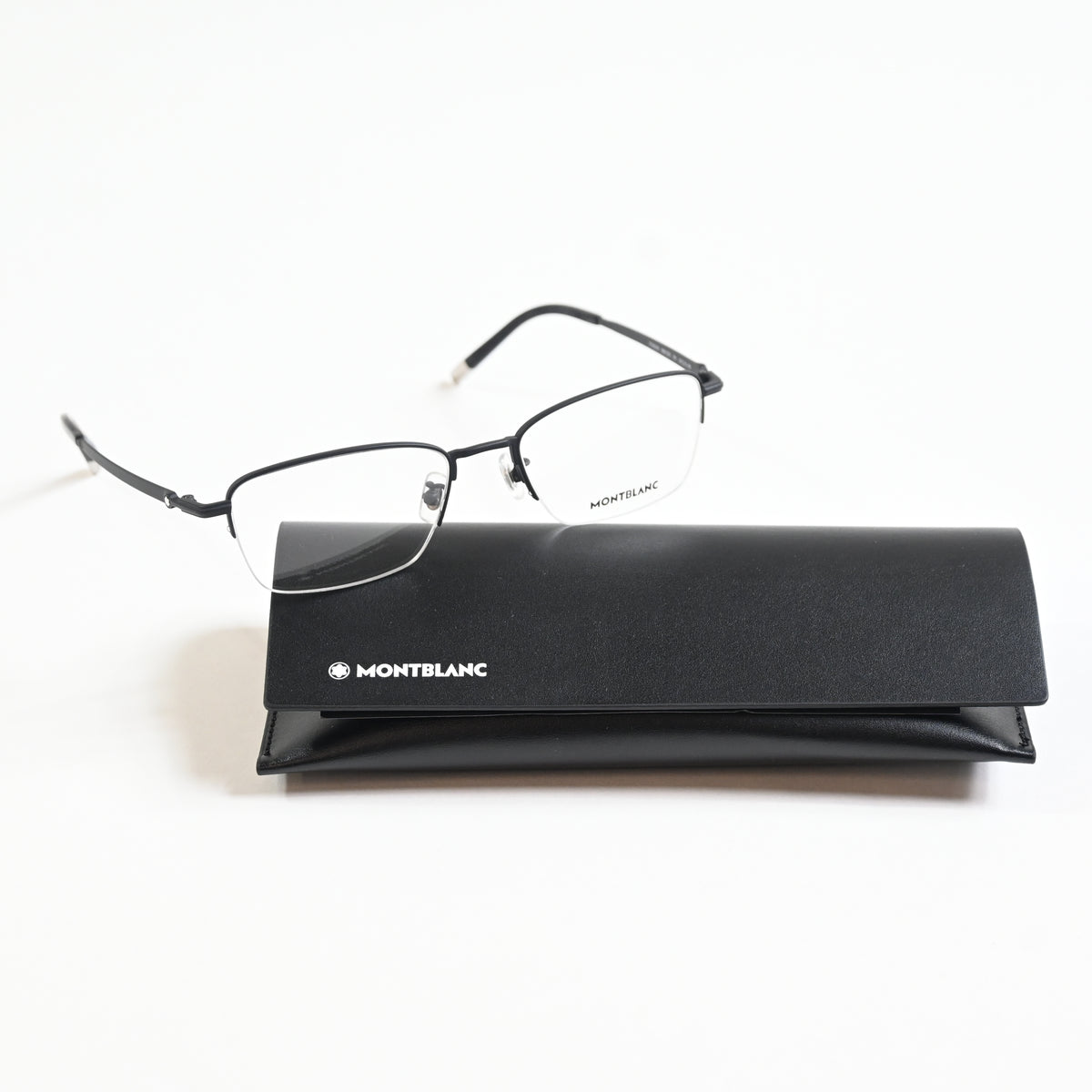 Montblanc MB0133O 001 Mens Authentic Eyeglasses Black, 54mm - New