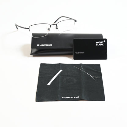 Montblanc MB0133O 001 Mens Authentic Eyeglasses Black, 54mm - New