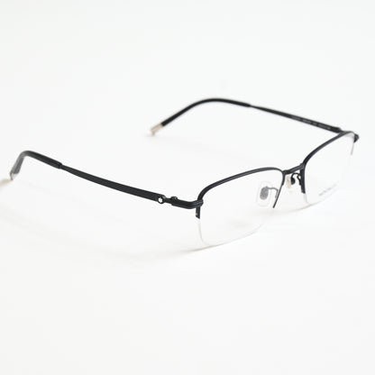 Montblanc MB0133O 001 Mens Authentic Eyeglasses Black, 54mm - New