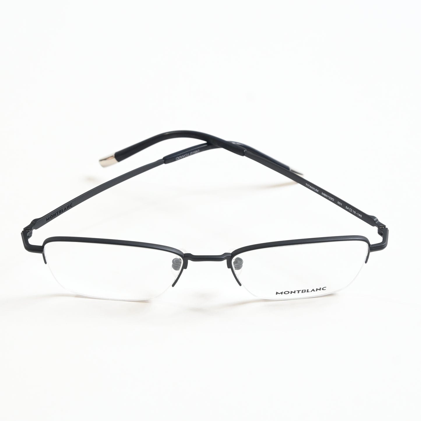 Montblanc MB0133O 001 Mens Authentic Eyeglasses Black, 54mm - New