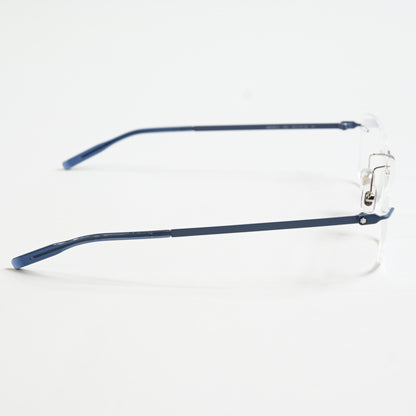Montblanc MB0281O 002 Mens Authentic Eyeglasses Dark Blue/Silver, 53mm - New