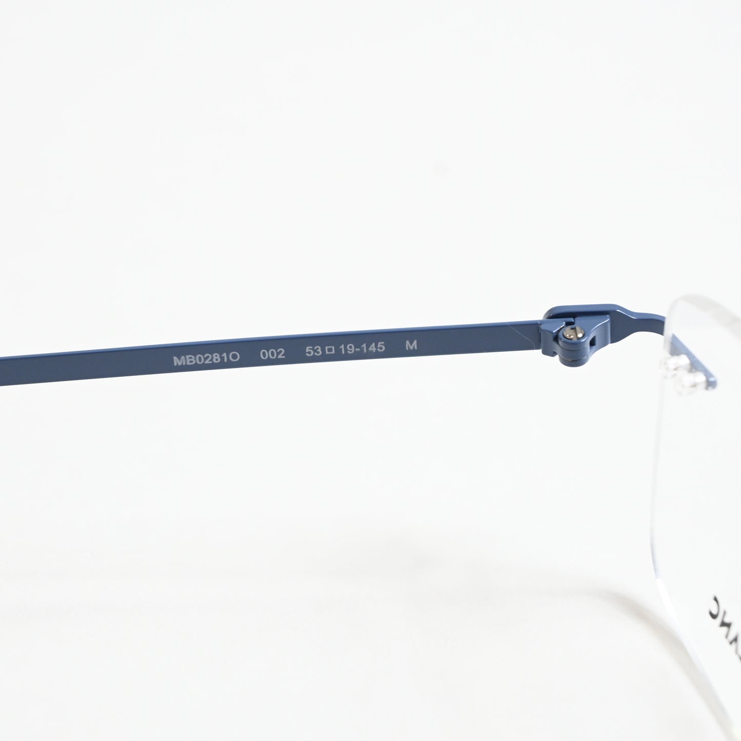 Montblanc MB0281O 002 Mens Authentic Eyeglasses Dark Blue/Silver, 53mm - New