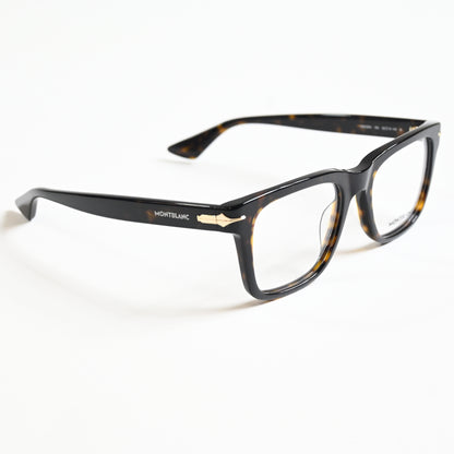 Montblanc MB0266O 002 Mens Authentic Eyeglasses Havana, 52mm - New