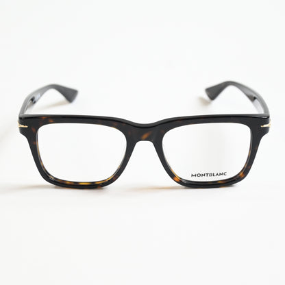 Montblanc MB0266O 002 Mens Authentic Eyeglasses Havana, 52mm - New