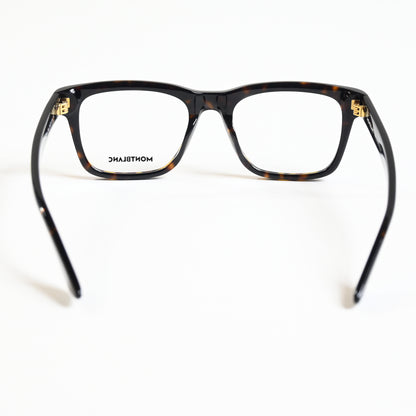 Montblanc MB0266O 002 Mens Authentic Eyeglasses Havana, 52mm - New