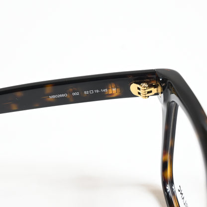 Montblanc MB0266O 002 Mens Authentic Eyeglasses Havana, 52mm - New
