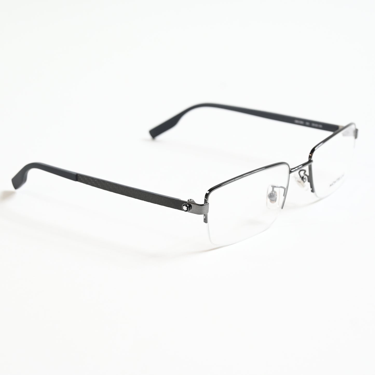 Montblanc MB0188O 003 Mens Authentic Eyeglasses Ruthenium, 55mm - New