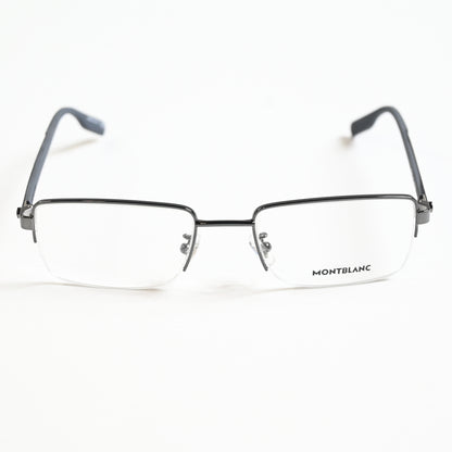 Montblanc MB0188O 003 Mens Authentic Eyeglasses Ruthenium, 55mm - New