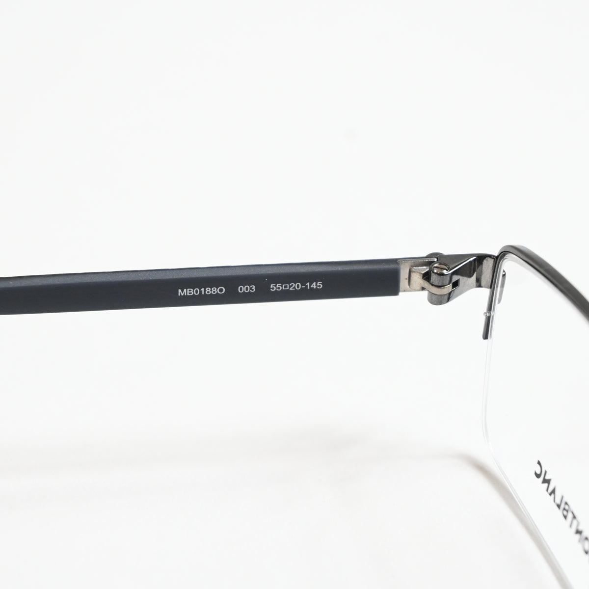 Montblanc MB0188O 003 Mens Authentic Eyeglasses Ruthenium, 55mm - New
