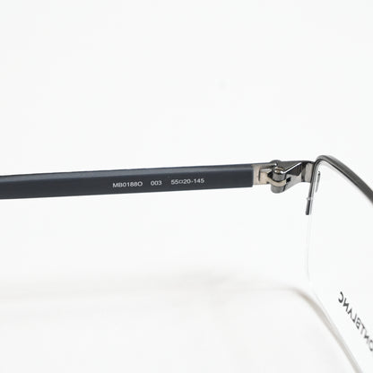 Montblanc MB0188O 003 Mens Authentic Eyeglasses Ruthenium, 55mm - New