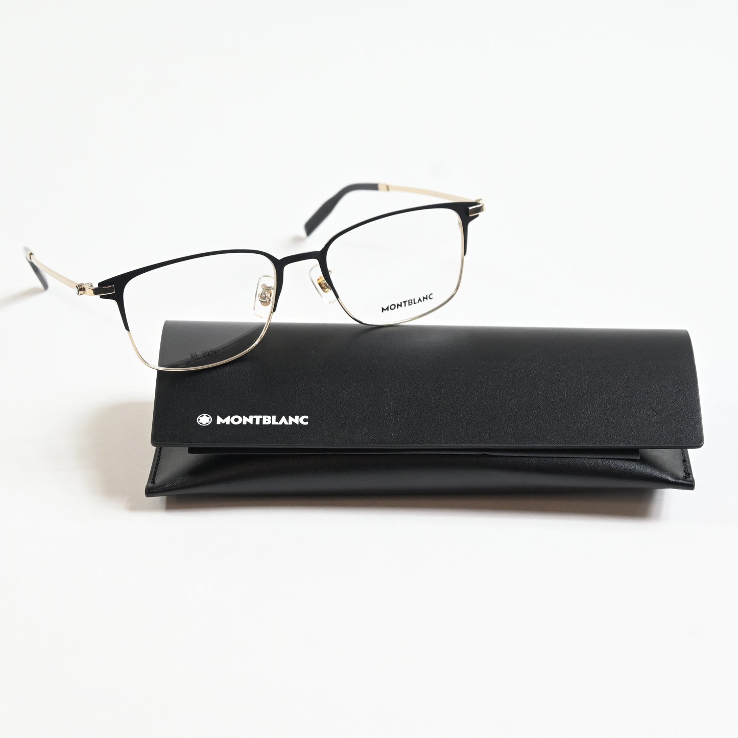 Montblanc MB0314OA 002 Mens Authentic Eyeglasses Black/Gold, 54mm - New