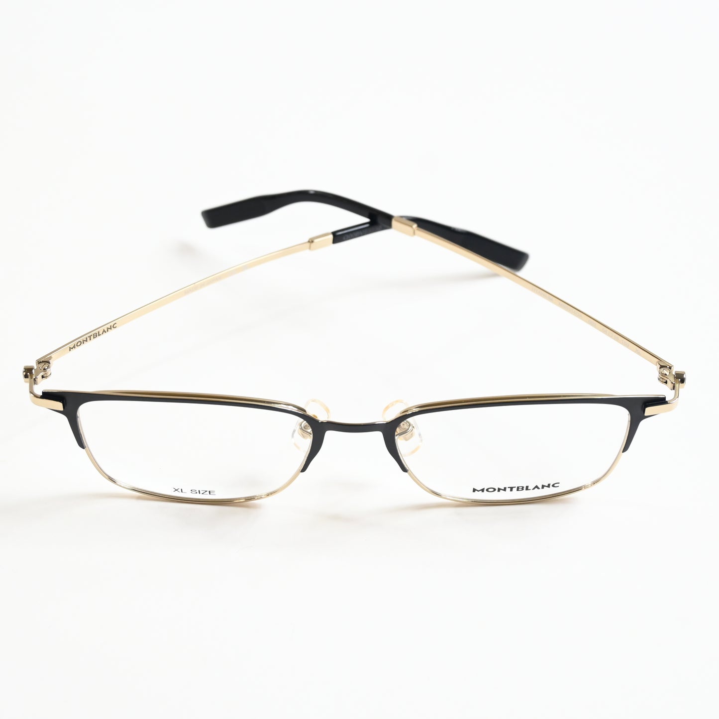 Montblanc MB0314OA 002 Mens Authentic Eyeglasses Black/Gold, 54mm - New