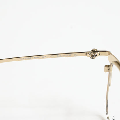 Montblanc MB0314OA 002 Mens Authentic Eyeglasses Black/Gold, 54mm - New