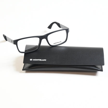 Montblanc MB0301O 001 Mens Authentic Eyeglasses Matte Black, 54mm - New