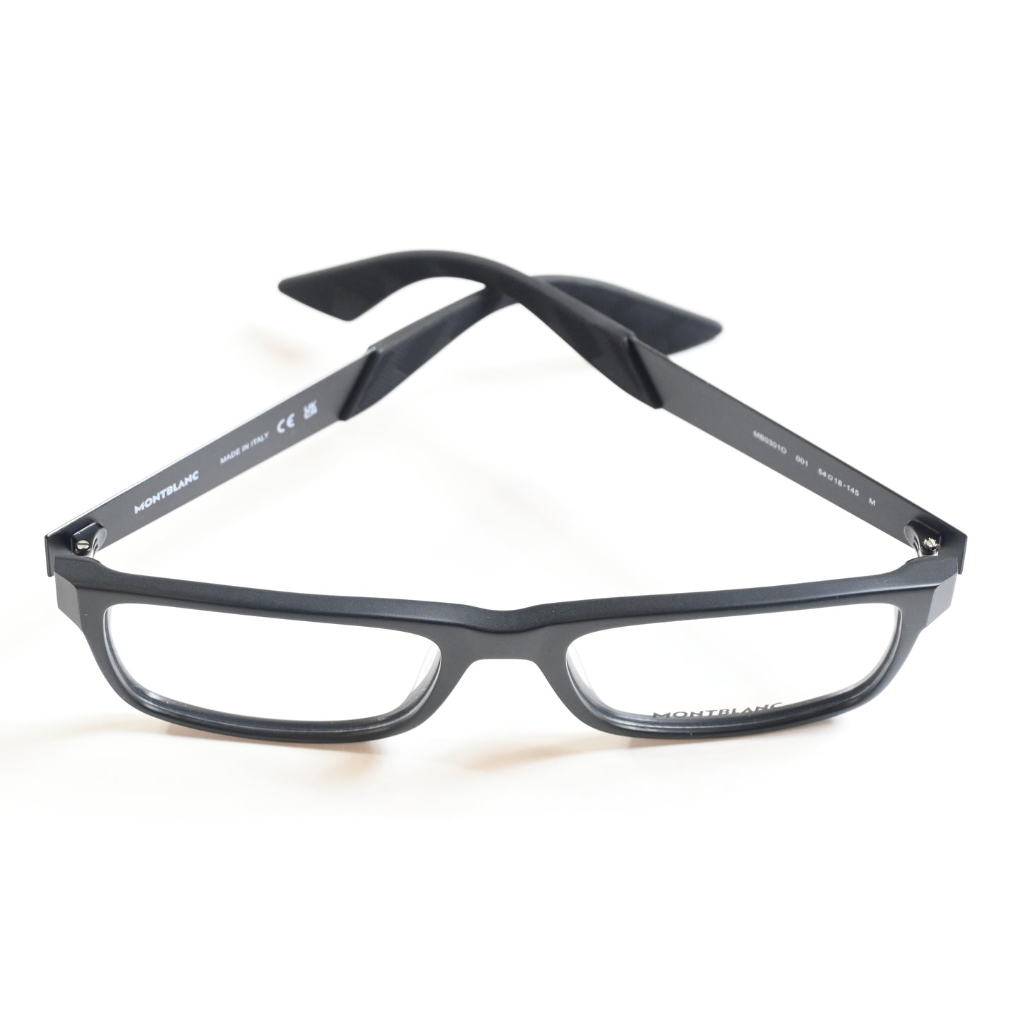 Montblanc MB0301O 001 Mens Authentic Eyeglasses Matte Black, 54mm - New